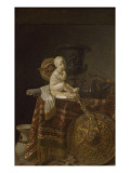 Une Table garnie d'un tapis de Turquie reproduction procédé giclée par Piat Joseph Sauvage