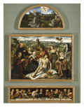 Retable de la déploration du Christ reproduction procédé giclée par Joos Van Cleve