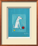 Dalmatian with Red and Yellow Ball Limited Edition Framed Print by Ken Bailey