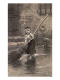 Cosette reproduction procédé giclée par Emile Antoine Bayard