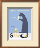 Gray Cat Limited Edition Framed Print by Ken Bailey
