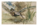 Libellule reproduction procédé giclée par Gustave Moreau