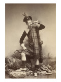 Eugene Venues in Scottish Costume, Standing, Walking Giclee Print by Frères Cayol