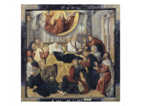 Death of the Virgin Mary - St. Matthew and St. Mark Giclée-Druck von Hugo Van Der Goes