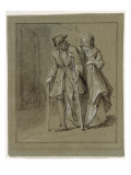 Convulsionnaires et miraculés de Saint-Médard :  Philippe Sergent, maladie reproduction procédé giclée par Jean Restout