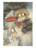 Episode du Vessantara jataka : Nagarappavesana Lámina giclée Episode du Vessantara jataka : Nagarappavesana Lámina giclée
