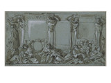 Projet de décor en frise, projet pour le quirinal Giclée-tryk af Giovanni Lanfranco Projet de décor en frise, projet pour le quirinal Giclée-tryk af Giovanni Lanfranco