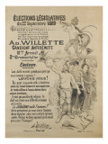 Elections législatives Lámina giclée por Adolphe Leon Willette Elections législatives Lámina giclée por Adolphe Leon Willette
