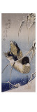 Canard et roseaux sous la neige Lámina giclée por Ando Hiroshige