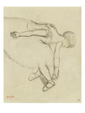 Danseuse en quatrième position reproduction procédé giclée par Edgar Degas