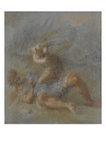 David coupant la tête de Goliath reproduction procédé giclée par Sebastiano Mazzoni