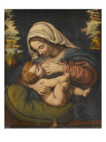 Copie de La Vierge au coussin vert Giclée-Druck von Andrea Solario