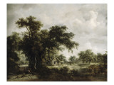 Granja Lámina giclée por Meindert Hobbema Granja Lámina giclée por Meindert Hobbema