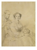 La famille Guille reproduction procédé giclée par Jean-Auguste-Dominique Ingres