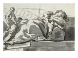 Episode d'une peste  reproduction procédé giclée par Jacques-Louis David