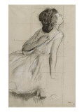 Danseuse, vue de profil sur la droite reproduction procédé giclée par Edgar Degas