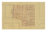 Etablissement de la Belle Jardinière (Paris) (ancien magasin) : plan du deuxième étage Giclee-trykk av Jacques Blanchard