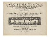 Dulcissimae Quaedam Cantiones, Number Xxxii: Altus Reproduction procédé giclée par Johann Knöfel