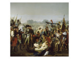 Mort du général Desaix à la bataille de Marengo le 14 juin 1800 Giclee-trykk av Jean Broc Mort du général Desaix à la bataille de Marengo le 14 juin 1800 Giclee-trykk av Jean Broc