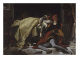 Mort de Francesca de Rimini et de Paolo Malatesta Lámina giclée por Alexandre Cabanel