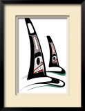 Orcas Limited Edition Framed Print by Danny Dennis