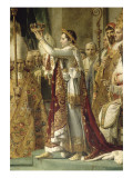 Sacre de l'empereur Napoléon et couronnement de l'impératrice Joséphine reproduction procédé giclée par Jacques-Louis David