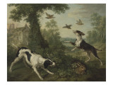 Chien chassant Giclee Print by Christophe Huet