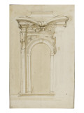 Projet de porte monumentale Giclée-tryk af Fabrizio Boschi Projet de porte monumentale Giclée-tryk af Fabrizio Boschi