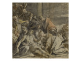Déposition du Christ et déploration du Christ reproduction procédé giclée par Hans von Aachen