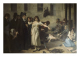 Le docteur P. Pinel faisant tomber les chaînes des aliénés Giclee Print by Tony Robert-fleury