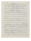 Etudes pour piano : esquisses, étude n°2, 2e cahier Giclee Print by Achille-Claude Debussy