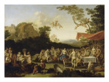 Festin de Bacchus et Ariane Giclée-Druck von Daniel Vertangen