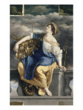La Félicité Publique triomphant des Dangers reproduction procédé giclée par Orazio Gentileschi