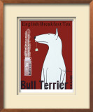 Bull Terrier Tea Limited Edition Framed Print by Ken Bailey