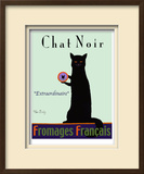 Chat Noir - Black Cat Limited Edition Framed Print by Ken Bailey