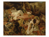 Mort de Sardanapale (d'après Delacroix) Giclée-Druck von Frédéric Villot