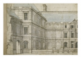 Elévation du palais du Luxembourg Giclee-trykk av Salomon De Brosse