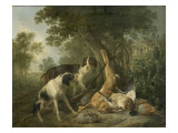 Chien et gibier Giclee Print by Christophe Huet