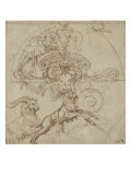 Dessin d'ornement à motifs de grotesques Giclée-Druck von Perino Del Vaga