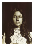 Denise de face, en robe de dentelle blanche Giclee Print by Emile Zola
