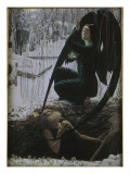 La Mort et le fossoyeur Lámina giclée por Carlos Schwabe La Mort et le fossoyeur Lámina giclée por Carlos Schwabe