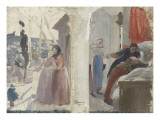 Esquises pour la Faculté de Pharmacie : La maladie ; La convalescence Lámina giclée por Albert Besnard Esquises pour la Faculté de Pharmacie : La maladie ; La convalescence Lámina giclée por Albert Besnard