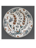 Dish with Tulips and Hyacinths Blooming Four Branches Giclee Print