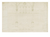 Decor of the Room Basilica of the Pantheon in Rome Giclée-Druck von Herman Vischer