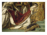 Sacre de l'empereur Napoléon et couronnement de l'impératrice Joséphine Lámina giclée por Jacques-Louis David