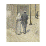 Couple dans la rue Giclee Print by Charles Angrand