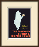Samoyed Bistro Limited Edition Framed Print by Ken Bailey