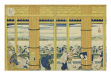Lieux cbres de Namiwa reproduction procédé giclée par Yashima Gakutei