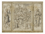 Projet de polyptyque [avec le Christ succombant sous le poids de la croix] Lámina giclée por Lucas Cranach the Elder