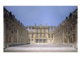 Vue extérieure : cour de marbre, état actuel, 2ème vue Reproduction procédé giclée